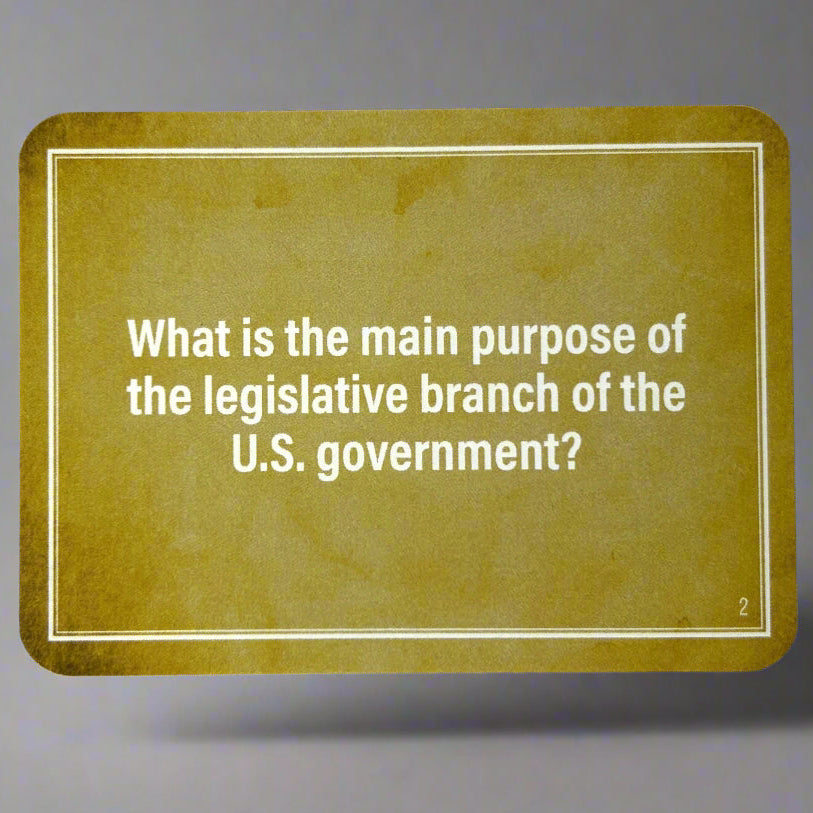 US Constitution Flash Cards