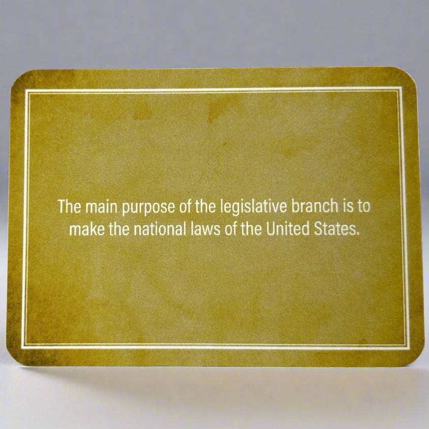 US Constitution Flash Cards