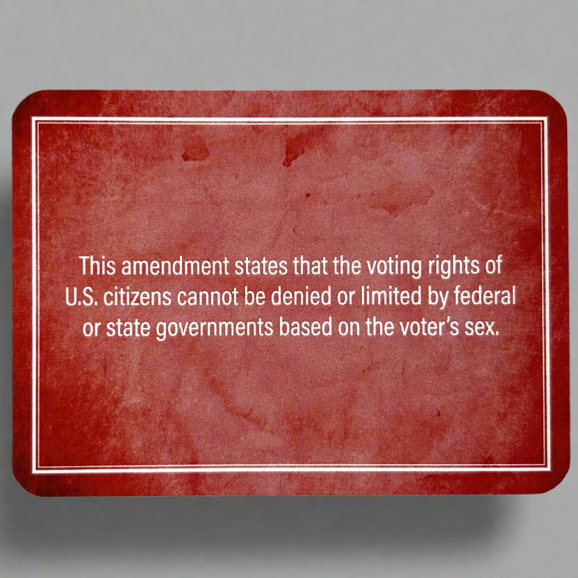 US Constitution Flash Cards