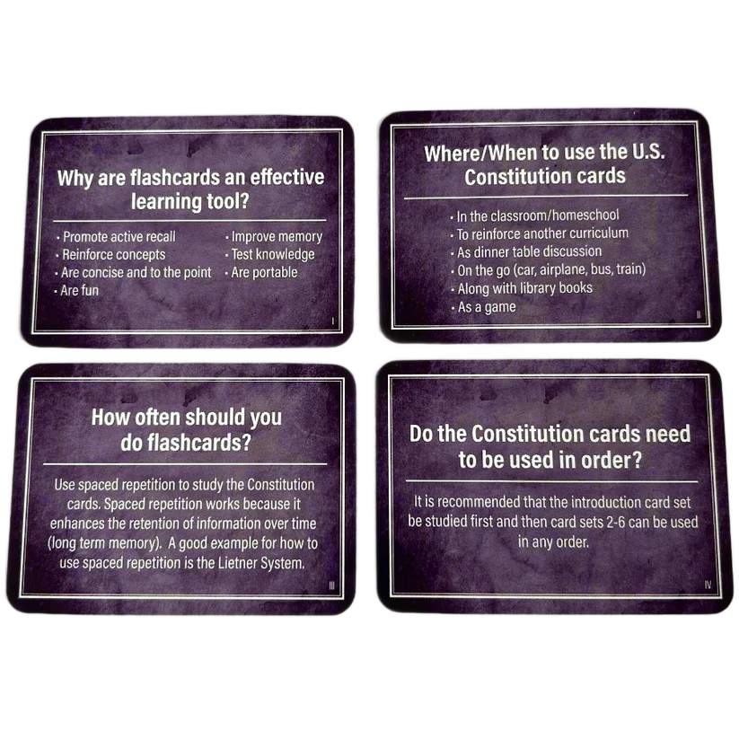 US Constitution Flash Cards