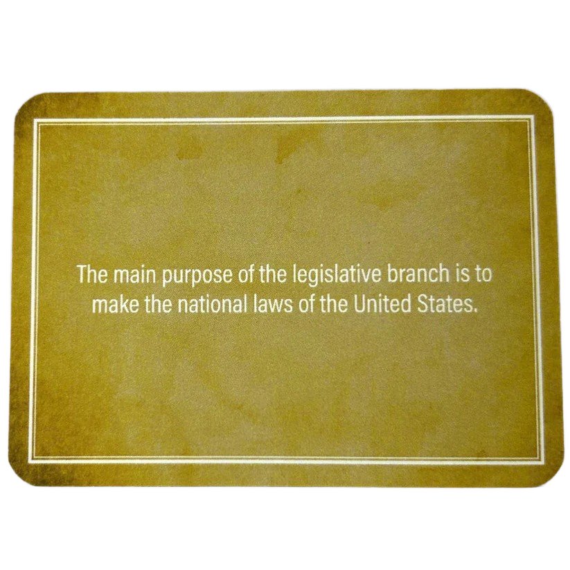 US Constitution Flash Cards